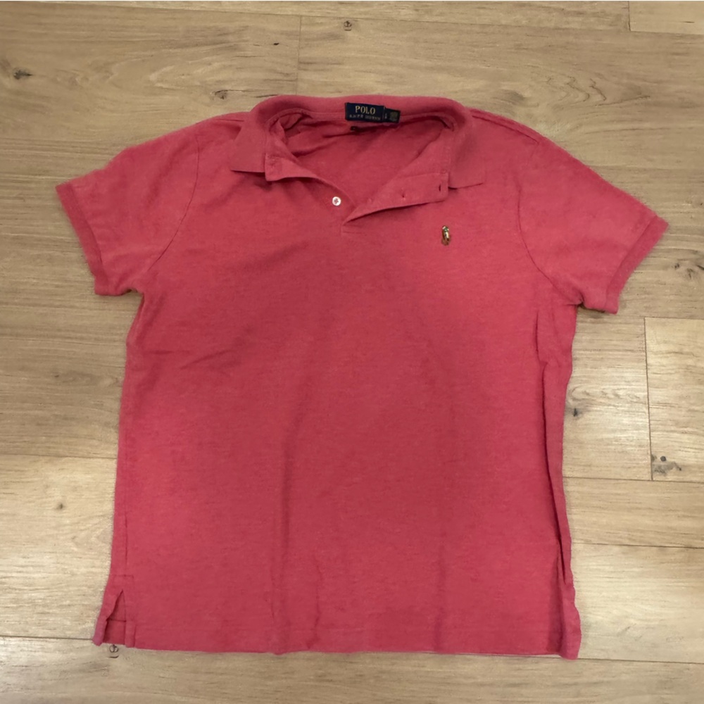 Polo by Ralph Lauren Short-Sleeve Polo in Coral
